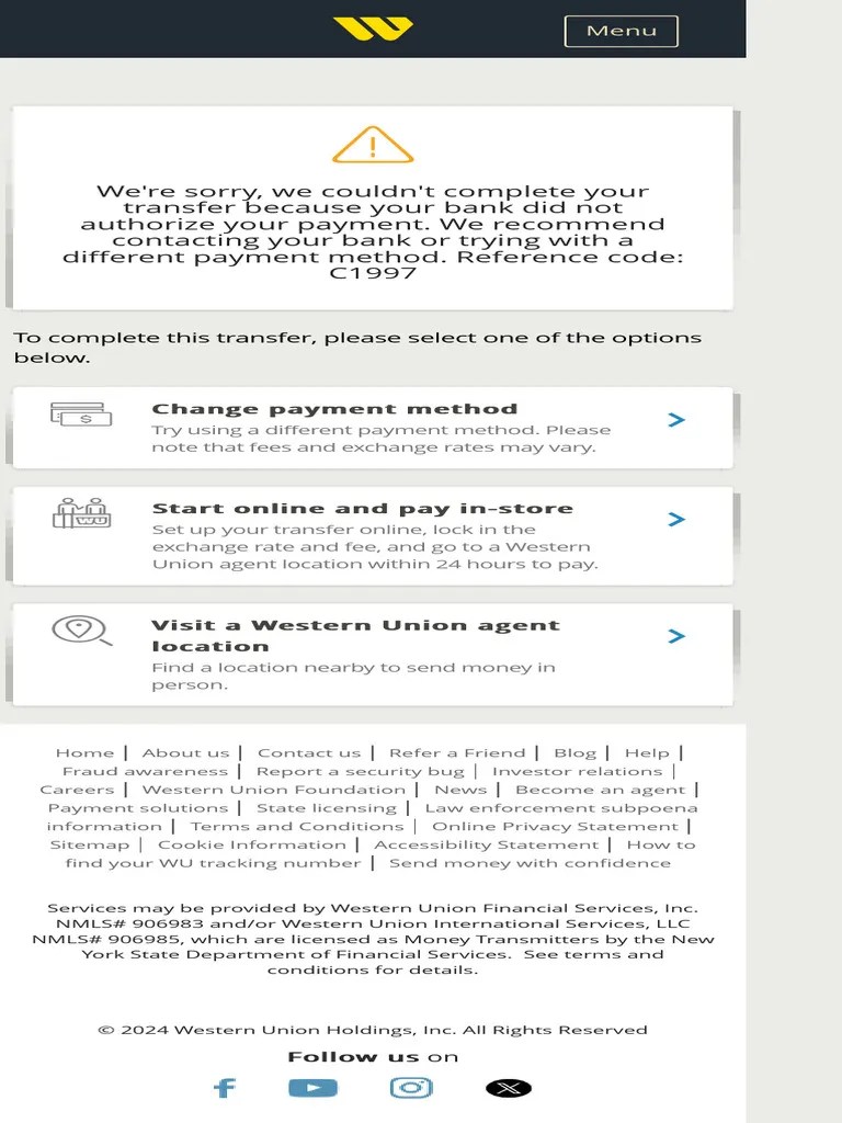 Money Transfer Global Money Transfer Western Union | PDF