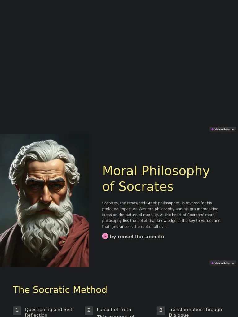 Moral Philosophy of Socrates PDF Socrates Virtue