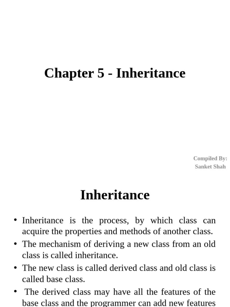 Understanding Inheritance Types in C++ PDF Inheritance (Object