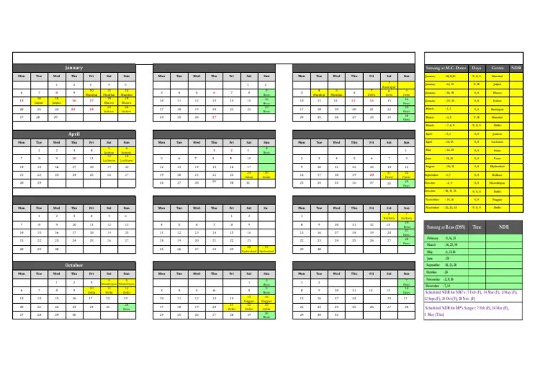 2025 Calendar Updated on 20 Nov 24 (Final) Copy PDF Shabda