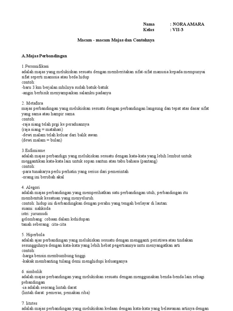 Apa Itu Majas Personifikasi Dan Contohnya - Revisi Id