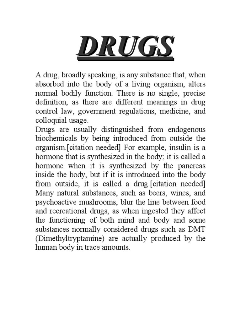 PROJECT REPORT ON DRUGS(WITHOUT PICS) Substance Abuse Phencyclidine