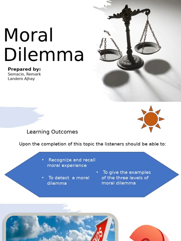 Moral Dilemma PDF