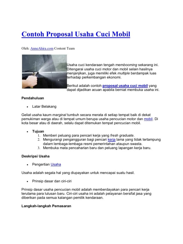 Contoh Proposal Studi Kelayakan Bisnis Laundry Pdf Temukan Contoh