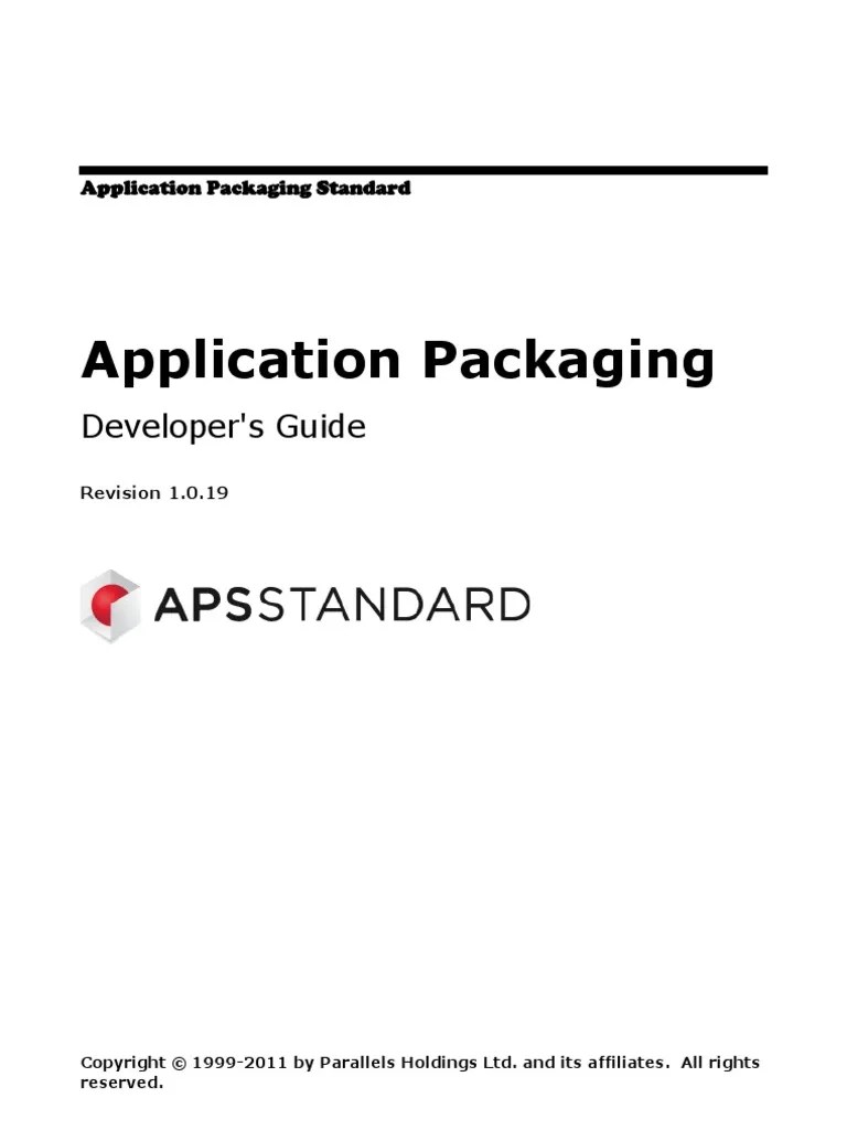 Aps Format 1.2 Packaging Guide File Format Software As A Service
