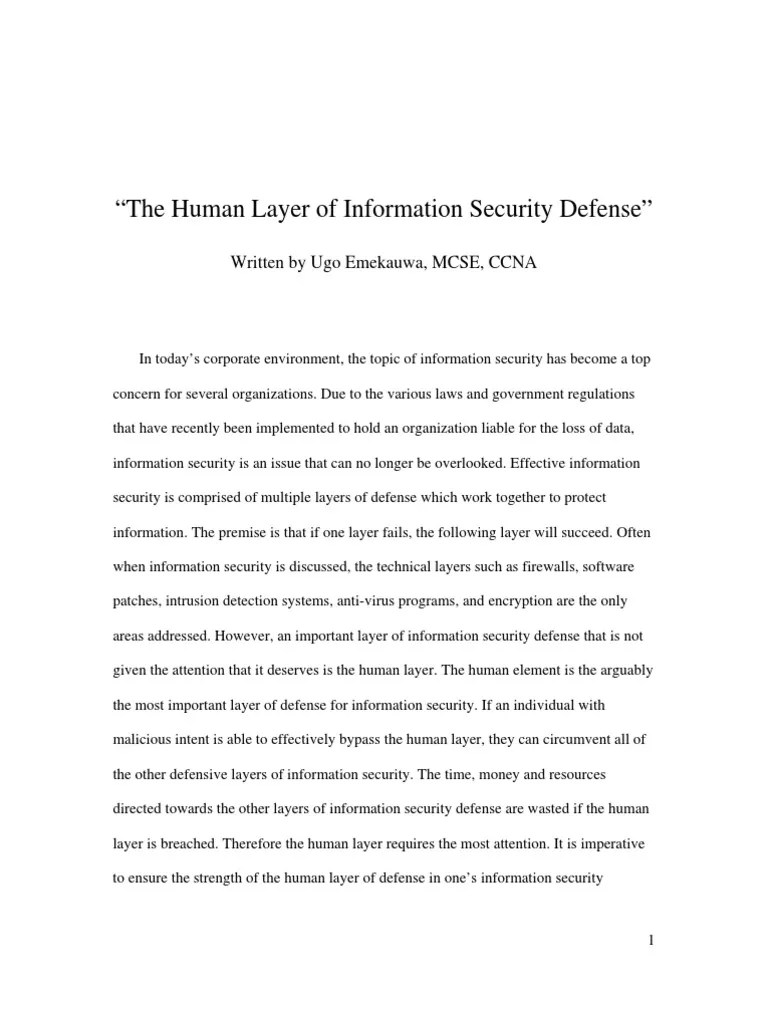 Case Study 3 Social Engineering (Security) Phishing