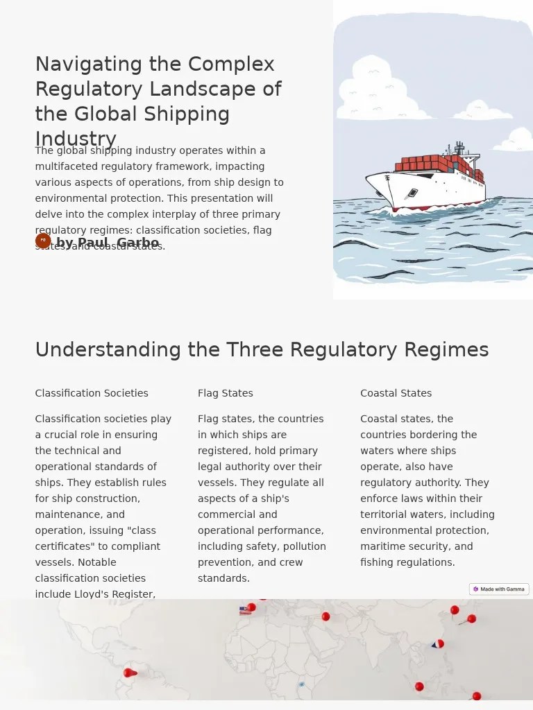 Navigating The Complex Reg PDF Regulatory Compliance Ships