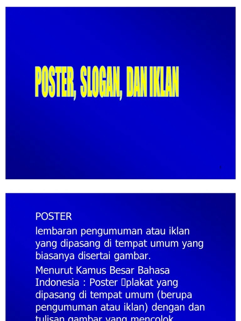 Poster Slogan Iklan