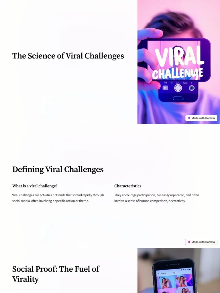 The Science of Viral Challenges PDF Social Media Popular Culture