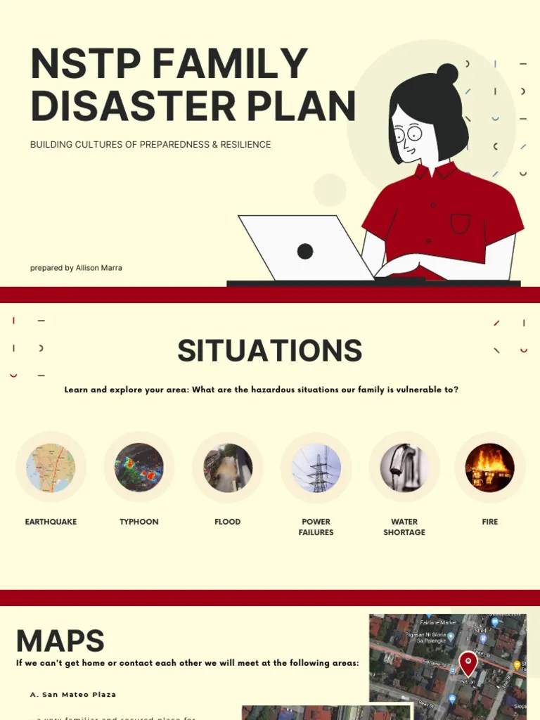 Family Disaster Preparedness Plan PDF Natural Hazards Public Safety