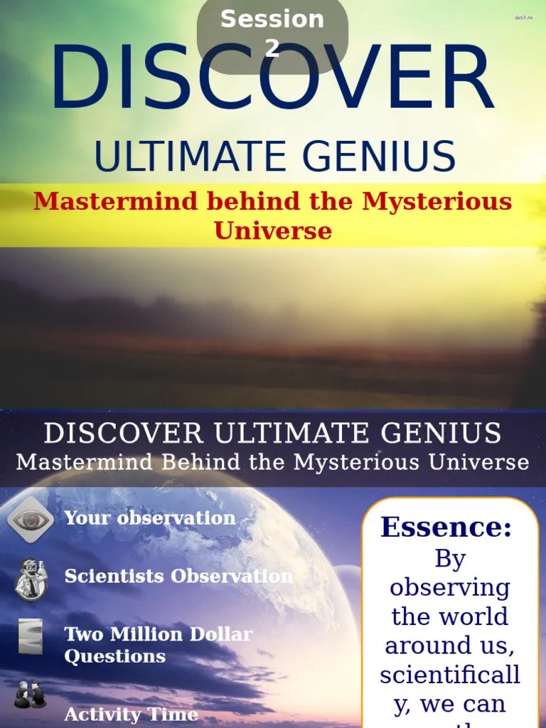 Ultimate Genius Creator of the Universe PDF Universe Infinity