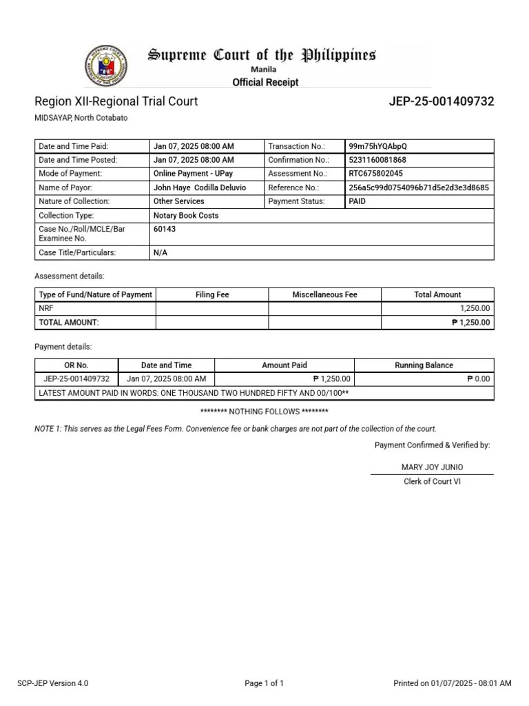 Notary Fee PDF
