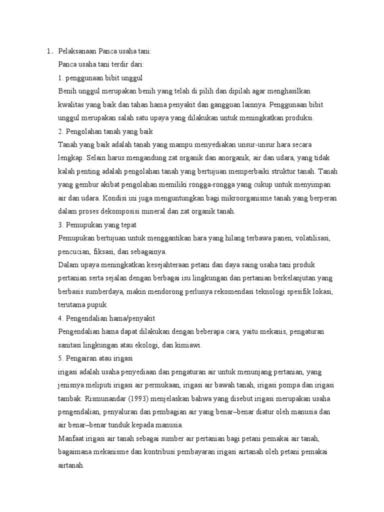 Panca Usaha Tani Ila PDF