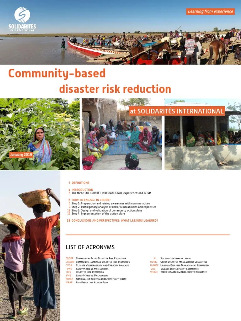 CommunityBased Disaster Risk Reduction Guide PDF Disaster Risk