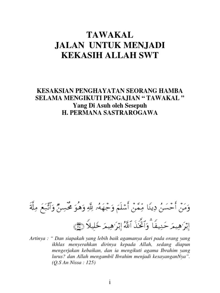 Buku TAWAKAL Final Lengkap | PDF