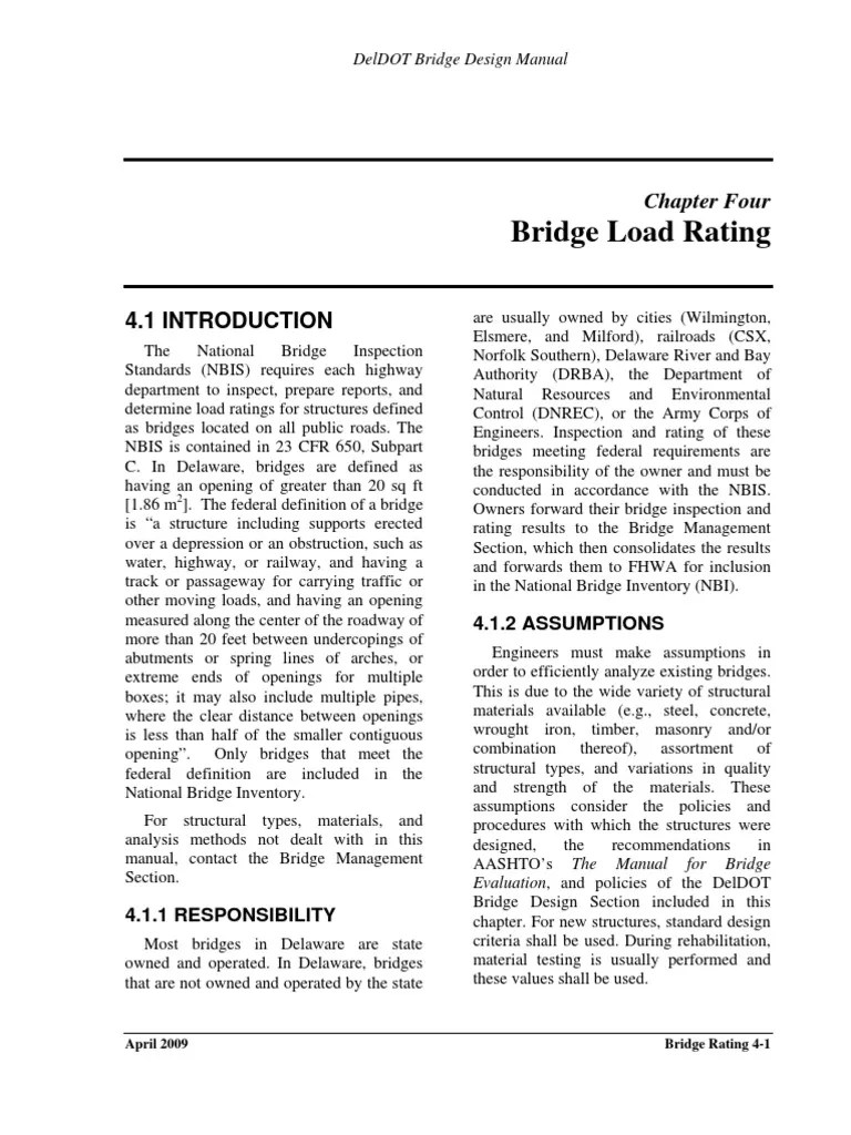 Bridge Load Rating Structural Load Bridge