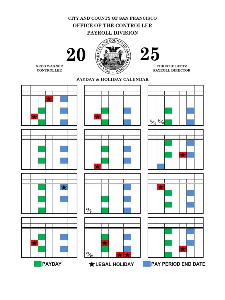 Sf Payroll Holiday Calendar 2025 Pdf