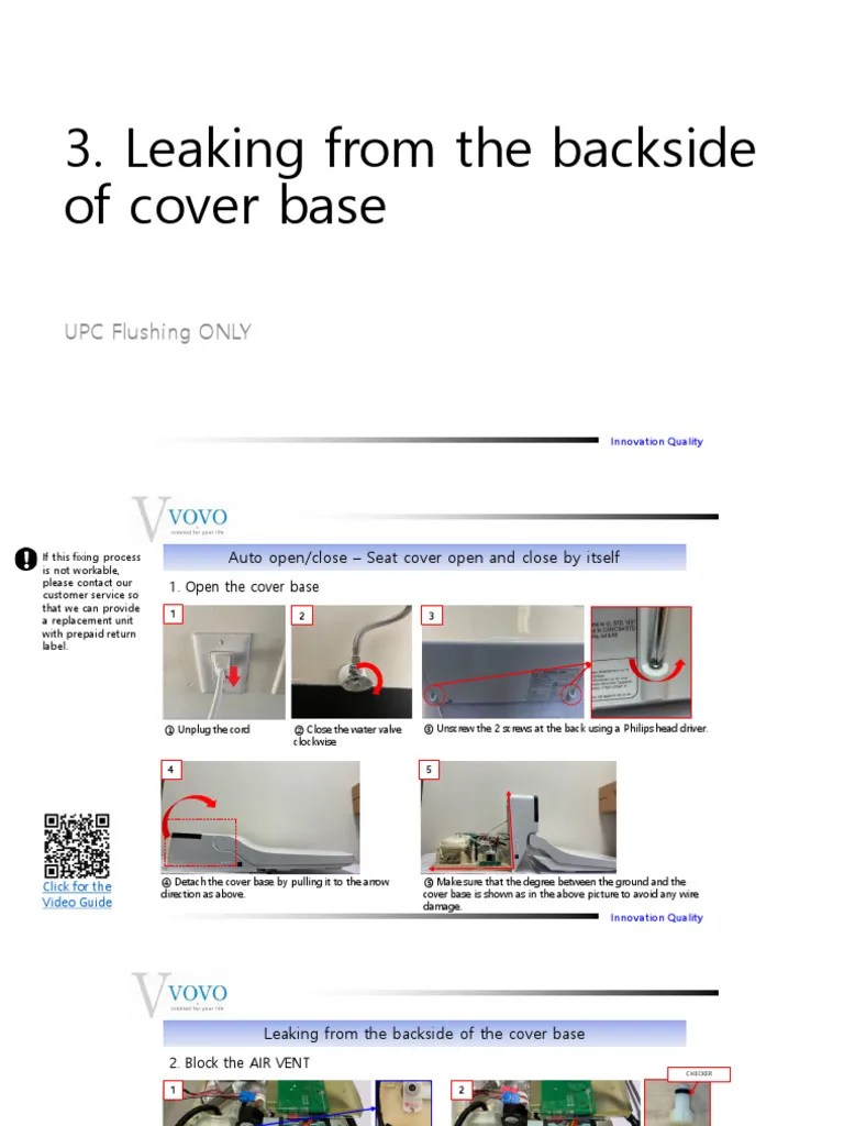 Fixing Leaks in Auto Toilet Seat Cover PDF Equipment