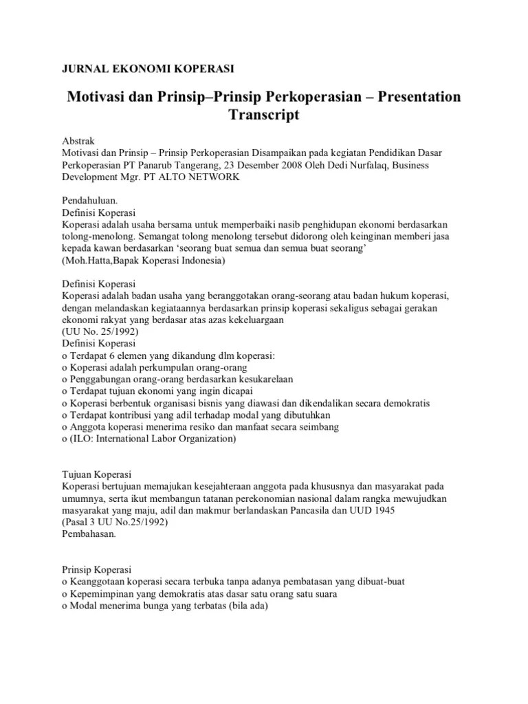 JURNAL EKONOMI KOPERASI