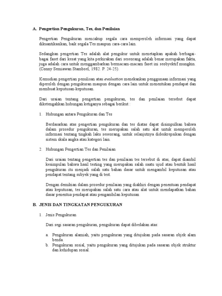 Pengertian Pengukuran | PDF