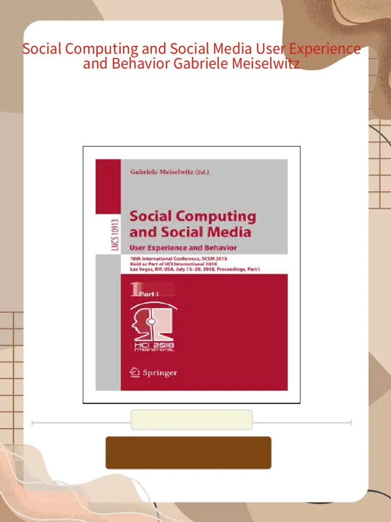 Social Computing and Social Media User Experience and Behavior Gabriele(02)