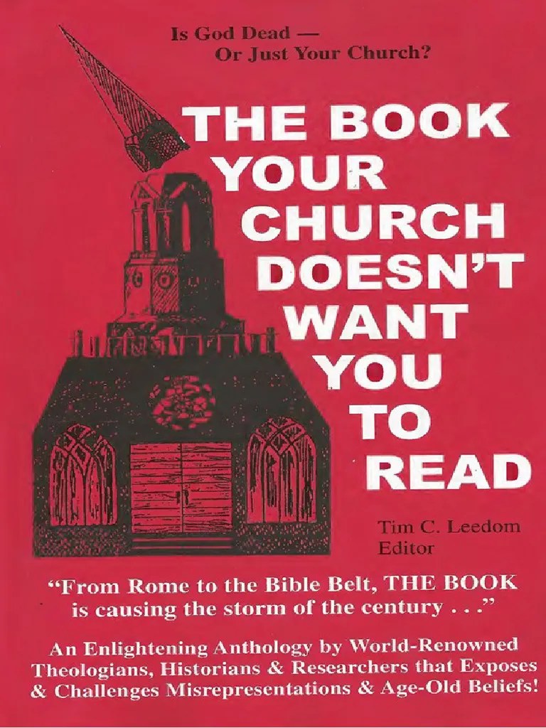 The Book Your Church Doesnt Want You To Read Tim C Leedom1 PDF