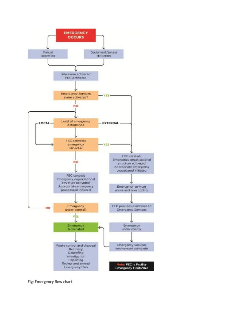 Emergency Response Flow Chart | PDF