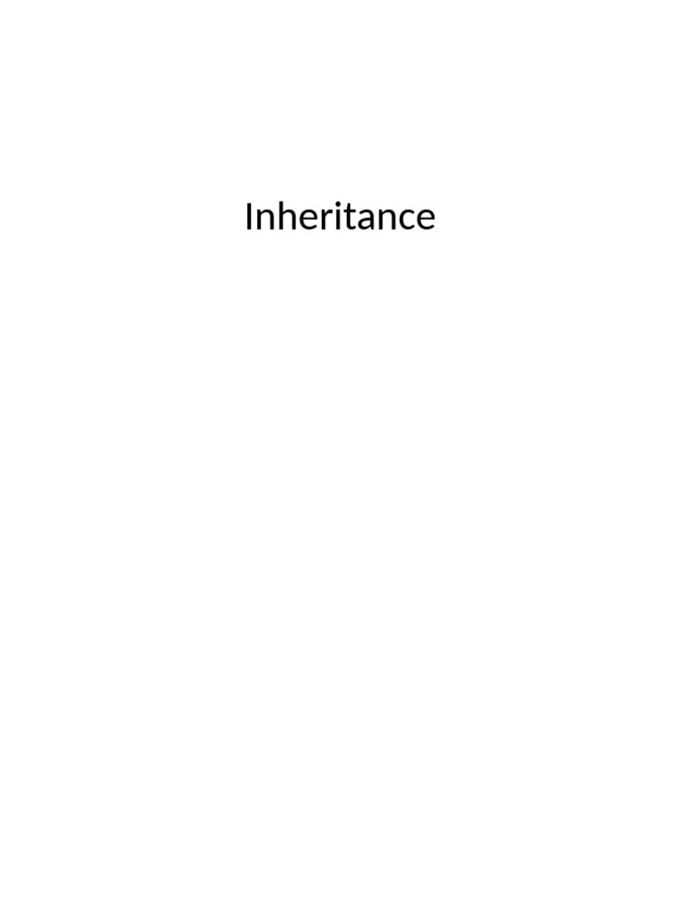 Understanding Java Inheritance Types PDF