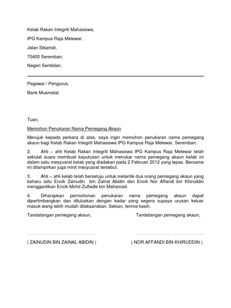 Contoh surat rasmi yang terdapat di lambakan internet hari ini sudah cukup membuktikan kepentingan format surat rasmi kepada rakyat malaysia mahupun pelajar. Surat Rasmi Pemberitahuan Pertukaran Alamat Syarikat - Rasmi X