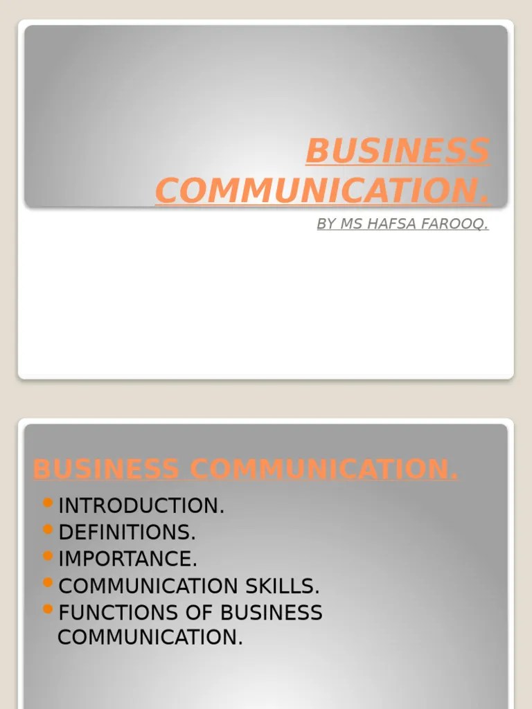Essential Guide To Business Communication Pdf Communication Customer