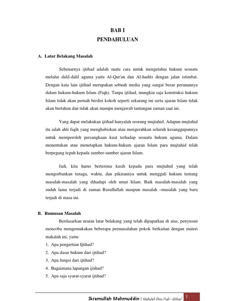 Makalah Ijtihad | PDF