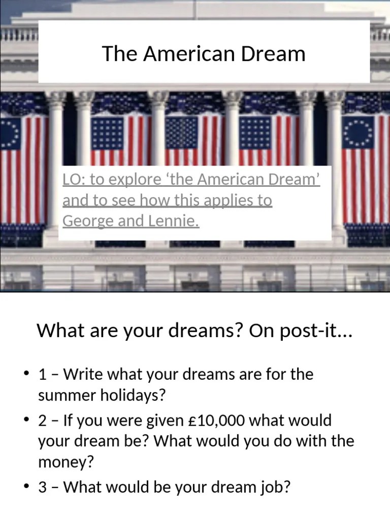 The American Dream PDF