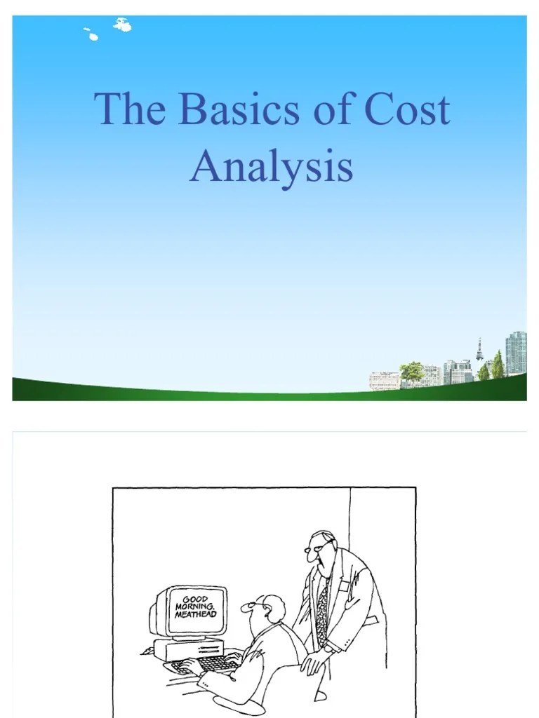 The Basics of Cost Analysis PPT at MBA PDF Generally Accepted
