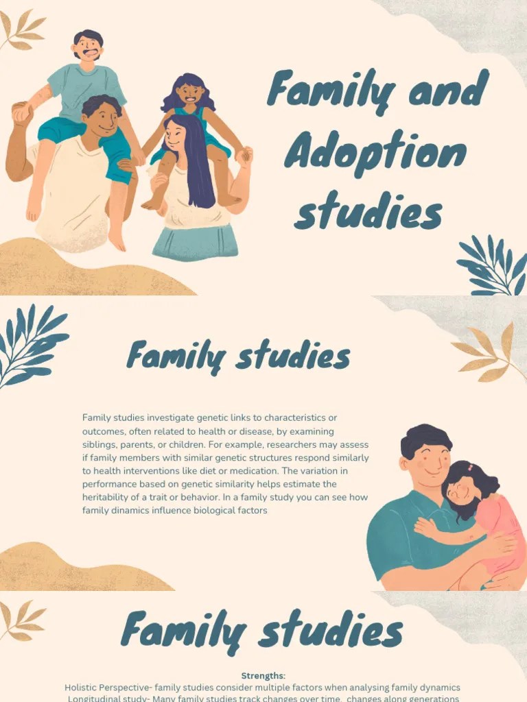 Family and Adoption Studies PDF