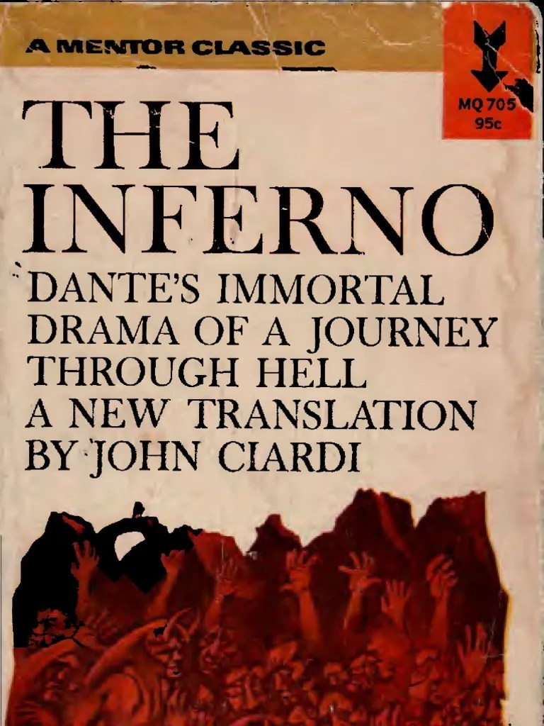 Dante The Inferno Transl by John Ciardi Visionary Poems Italian