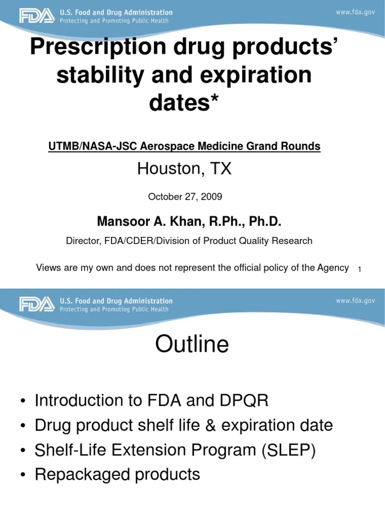 An Analysis of Factors Impacting Prescription Drug Product Stability and the Role of Shelf Life