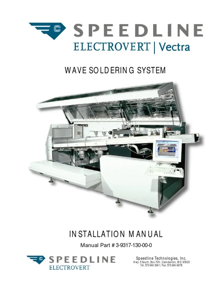 Vectra Installation Manual PDF Personal Protective Equipment