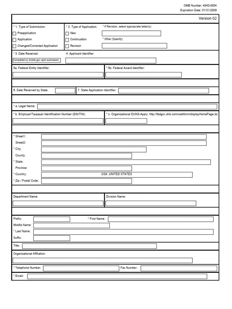 SF424 Application for Federal Assistance PDF(07)