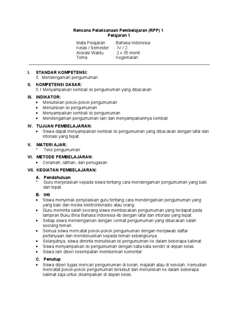 Pelajaran Bahasa Indonesia Kelas 4 Sd » Greatnesia