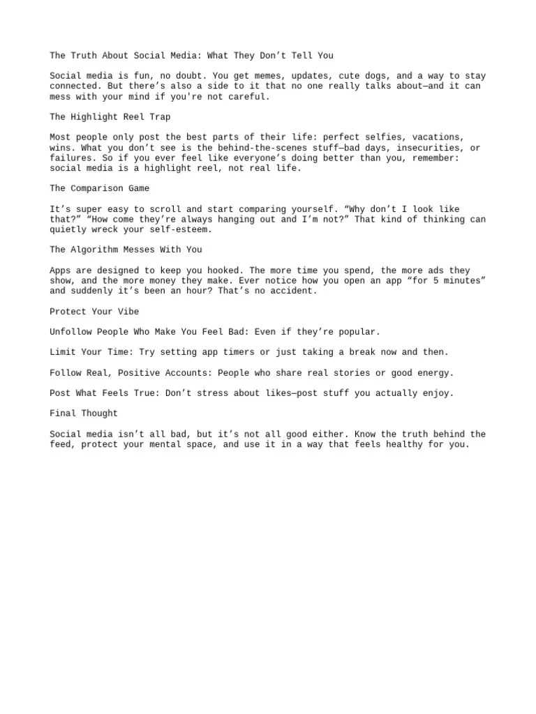 The Hidden Dangers of Social Media PDF