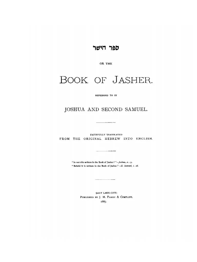 Ancient book of jasher referenced iee.dapptools.info