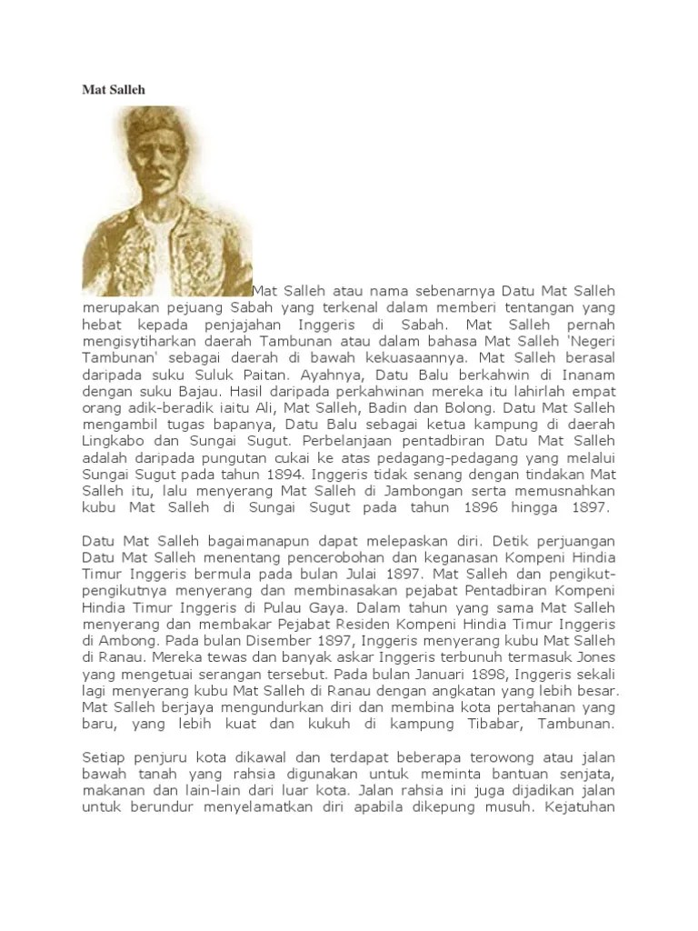 Mat Salleh PDF