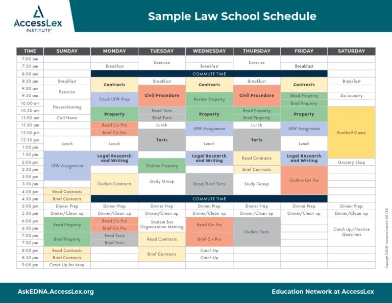 Sample Law School Schedule PDF(03)