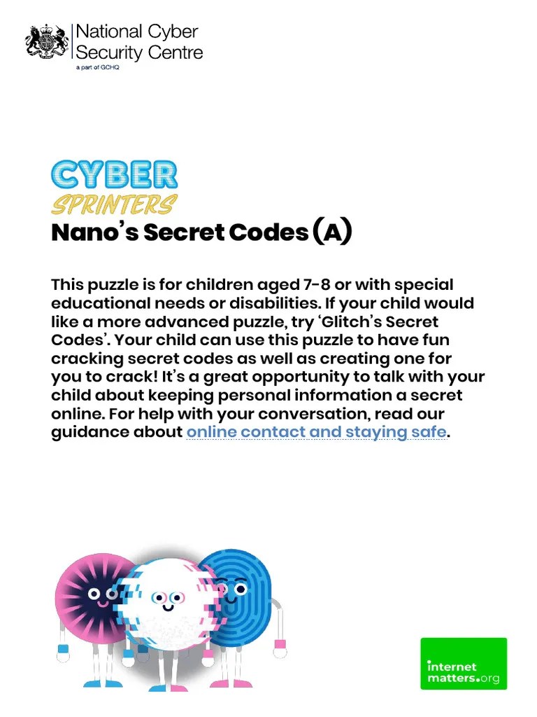 CyberSprinters Nano's Secret Codes PDF