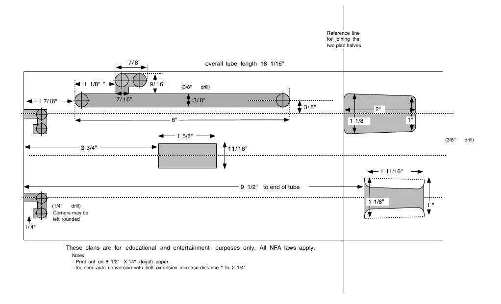 Sten MkIII Receiver Bond Blueprint PDF Weapon Design Hazards
