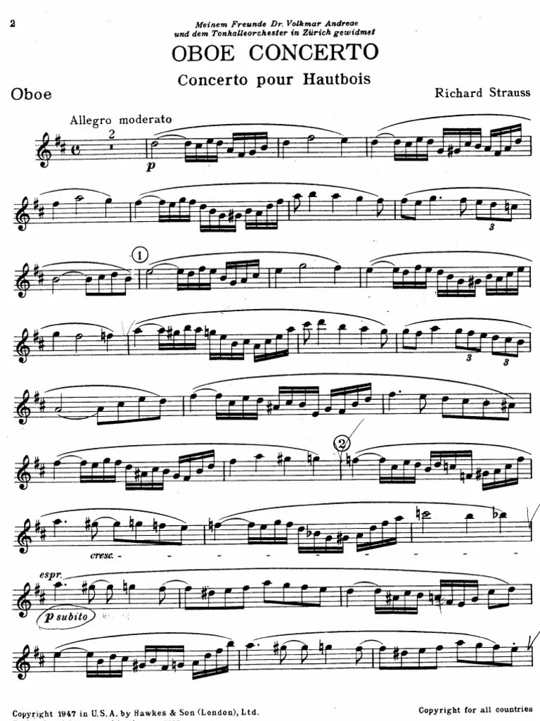 Strauss Oboe Concerto
