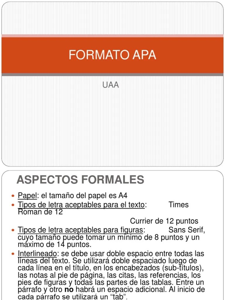 Ejemplos De Formato Apa