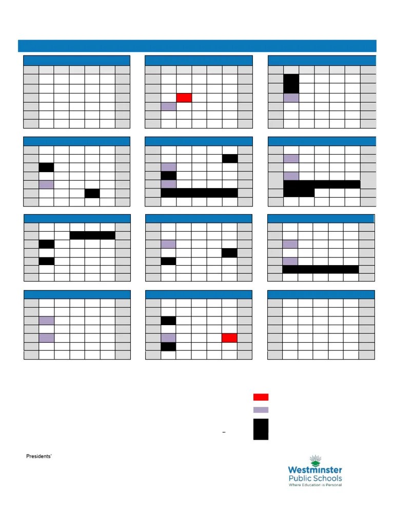 Westminster School Calendar 202425 PDF Academic Term Public Holiday