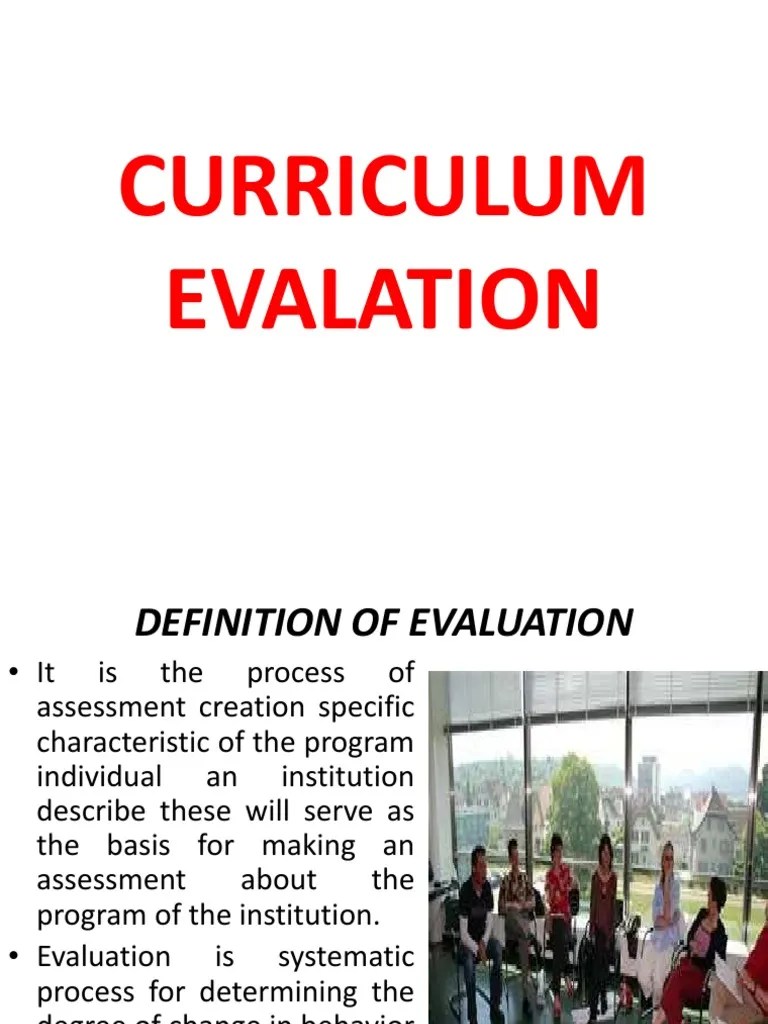Curriculum Evaluation PDF Curriculum Evaluation