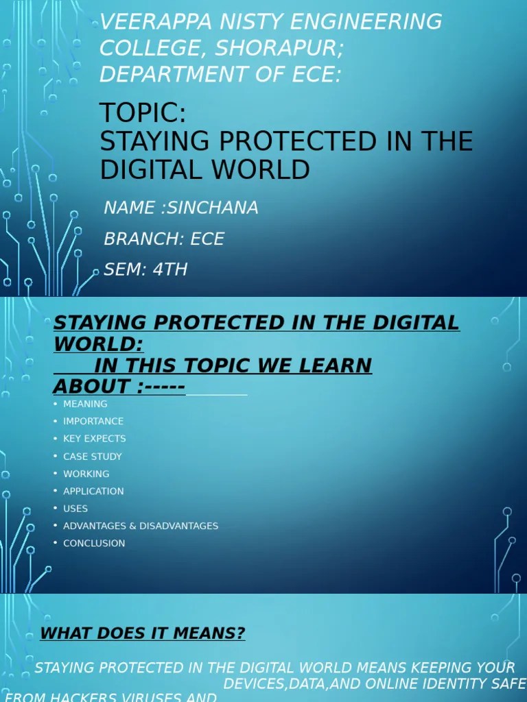 Importance Of Digital Safety Measures Pdf Security Computer Security